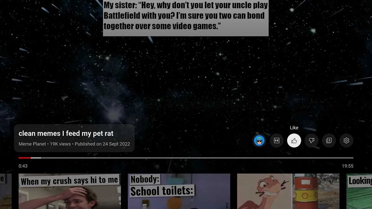 YouTube-Android-TV-Material-You-like-title