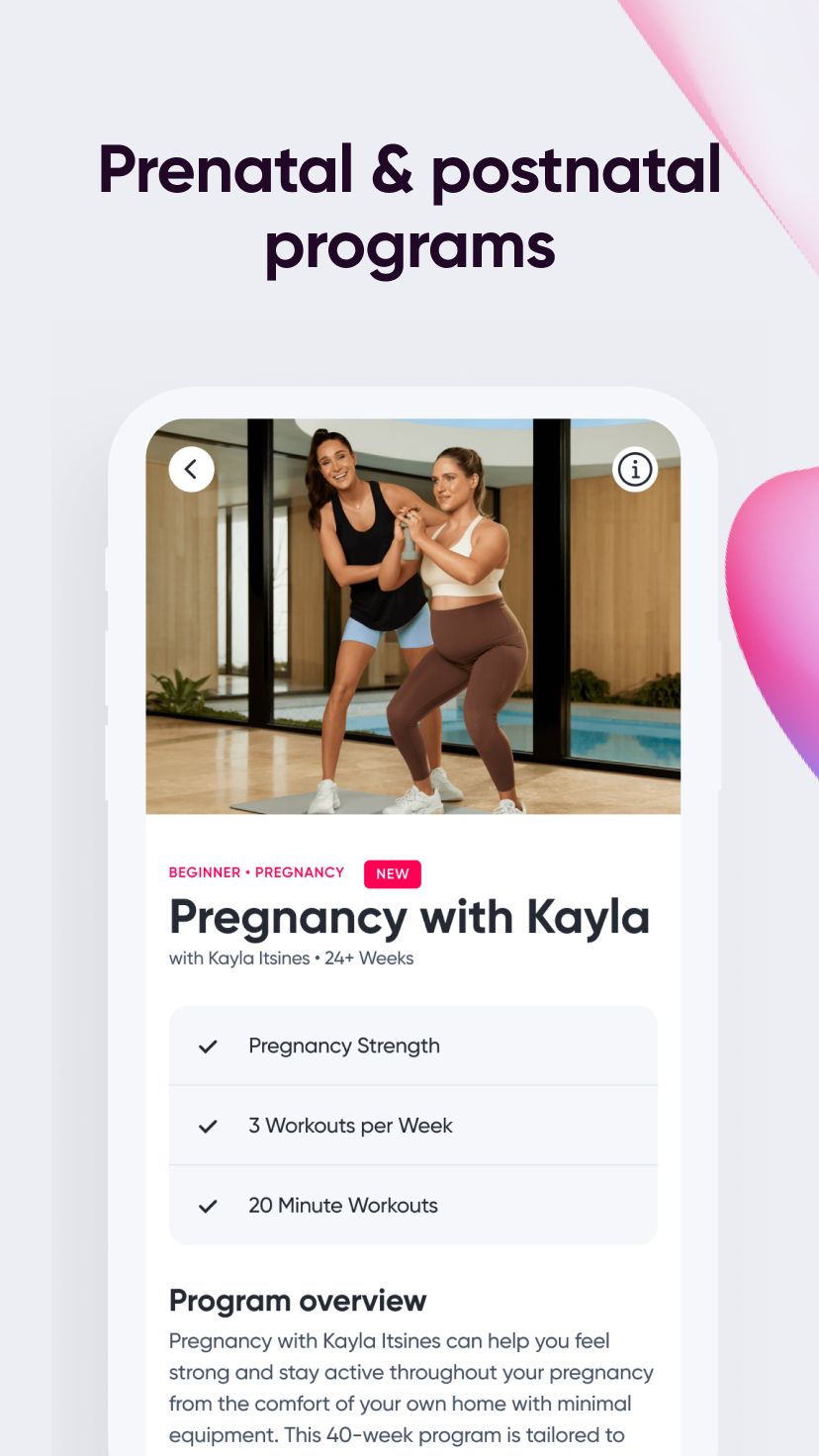 Best Apple Fitness Alternatives Sweat Fitness App Prenatal and Postnatal Programs for Women