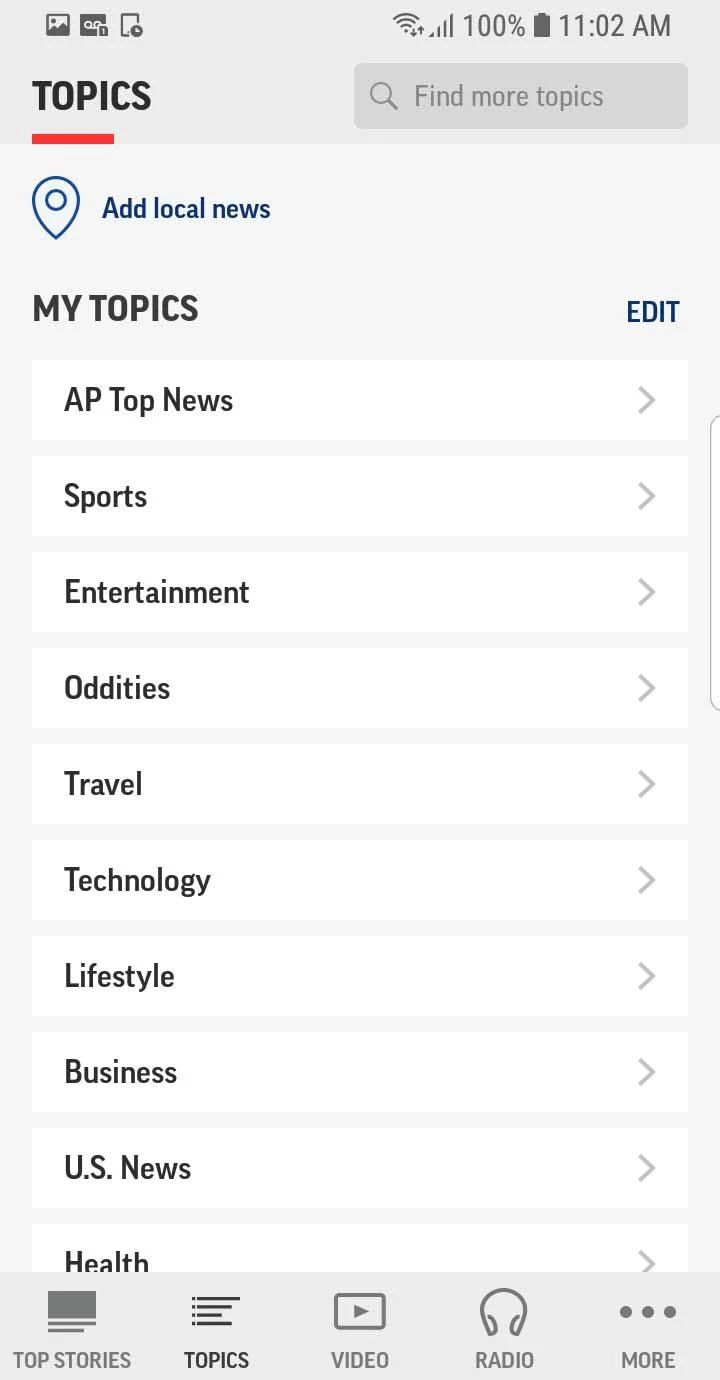 best apple news alternative ap news categories