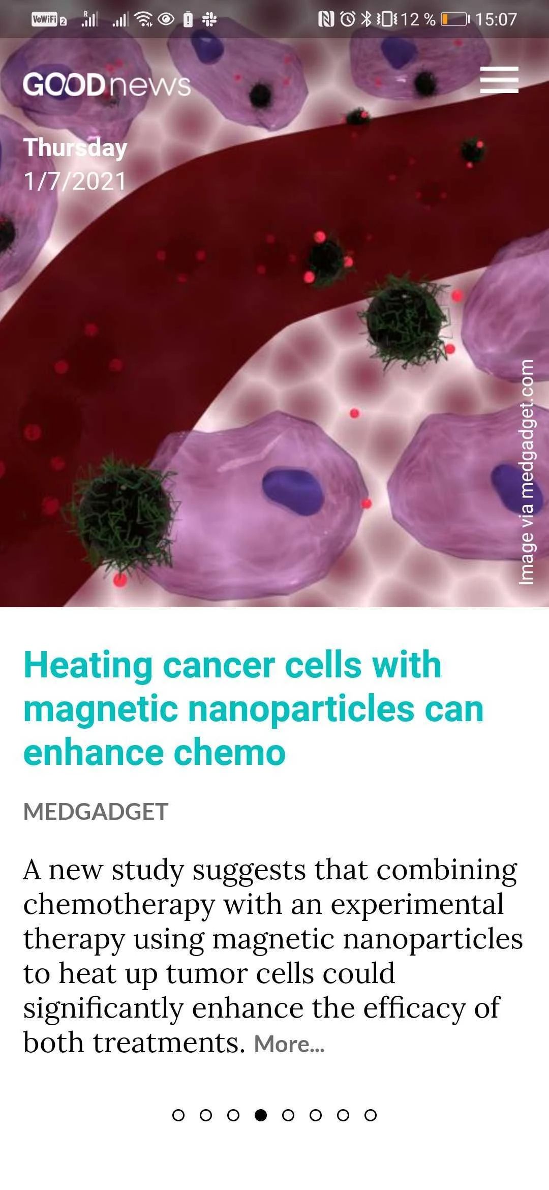 Best Apple NewsAlternativesGood NewsHeating Cancer CellsMagnetic Nanoparticles Can Enhance Chemotherapy