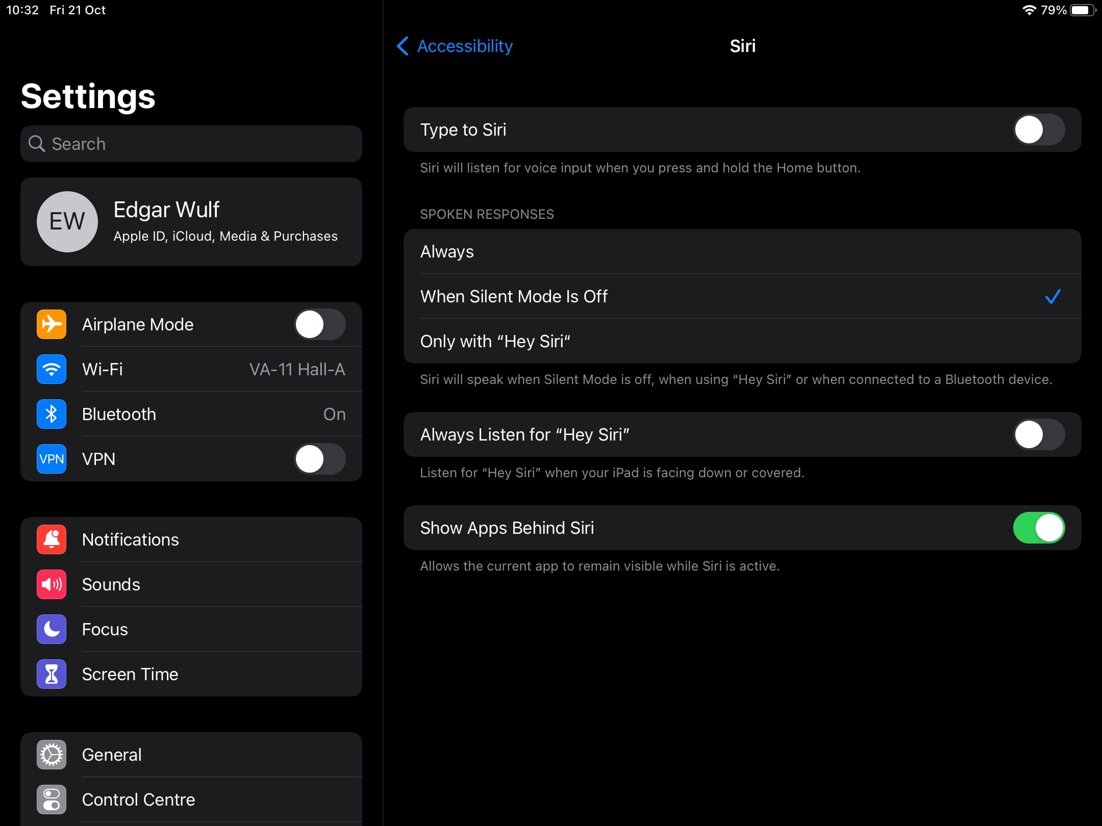 iOS Siri accessibility features