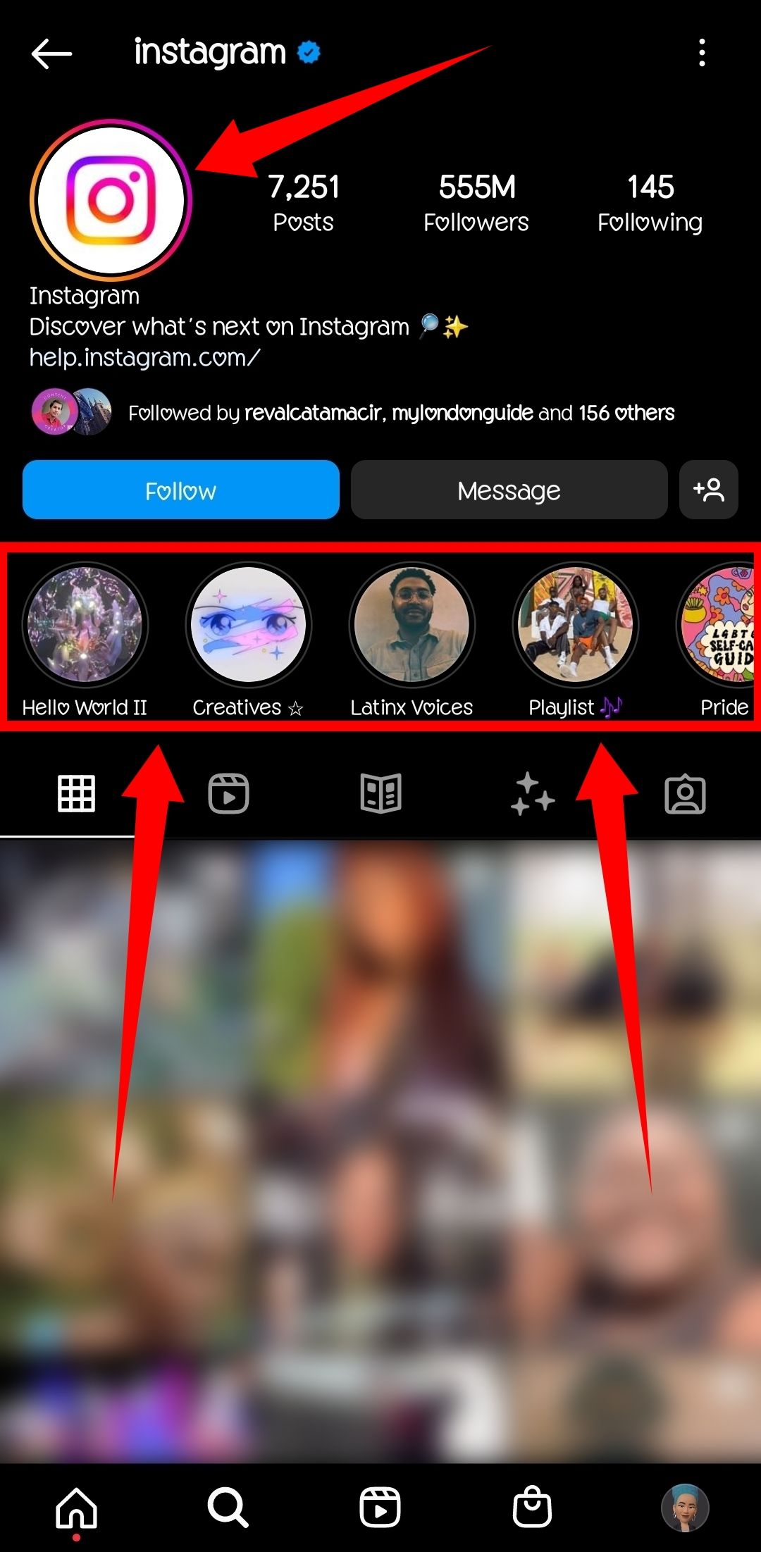 Create Instagram Story - Highlights on Profile 1