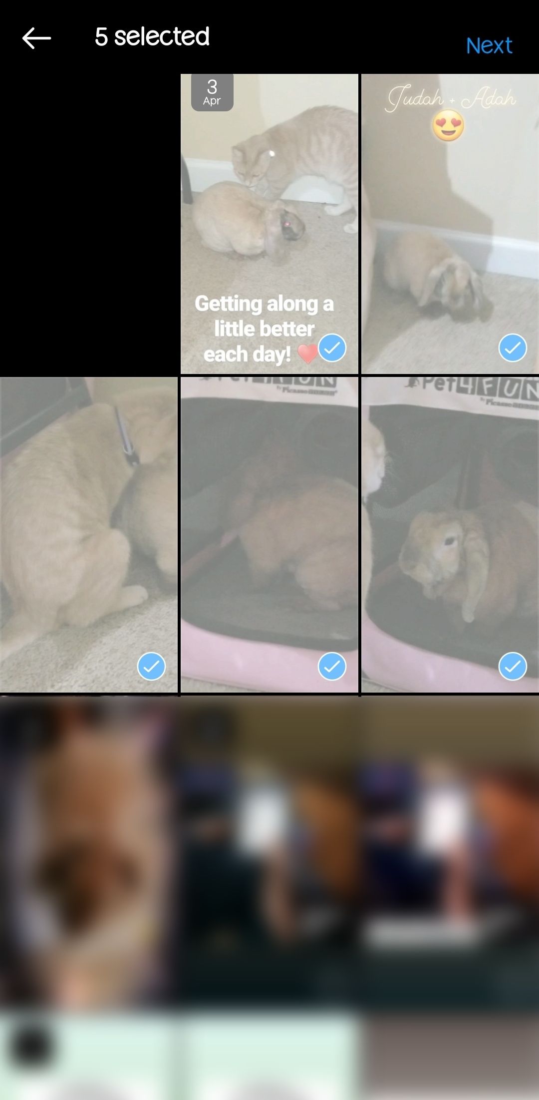 Create Instagram Story - Select Stories for Highlights