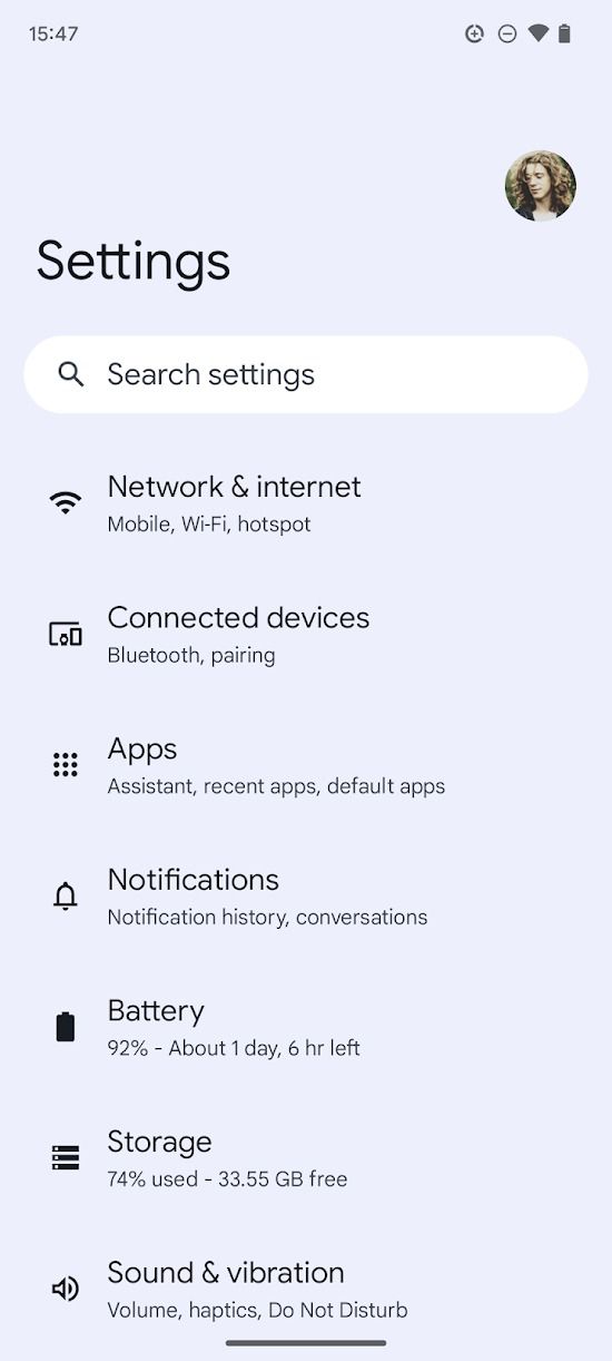 Open the Settings app on your Pixel.