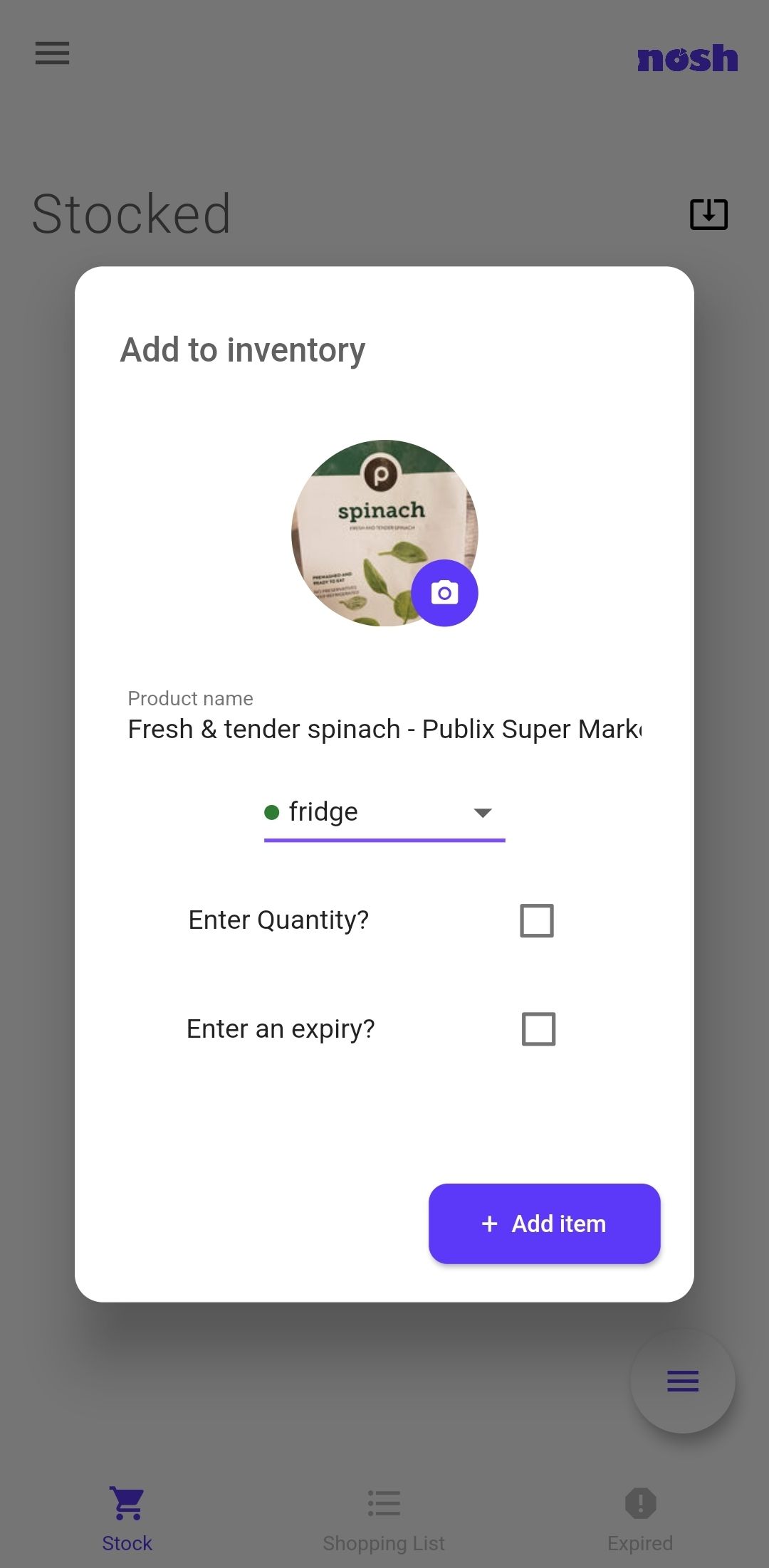 Nosh food waste app