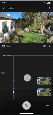 Chuẩn bị tích hợp giao thức Matter, Google thay đổi lớn về thiết kế Google Home 2023 6 google home new camera interface anim.gif?q=50&fit=crop&dpr=1