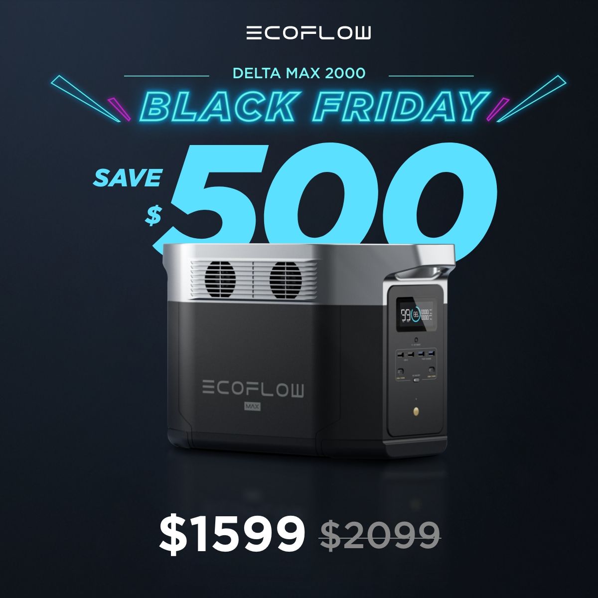 La oferta de Black Friday de EcoFlow incluye una línea sólida de