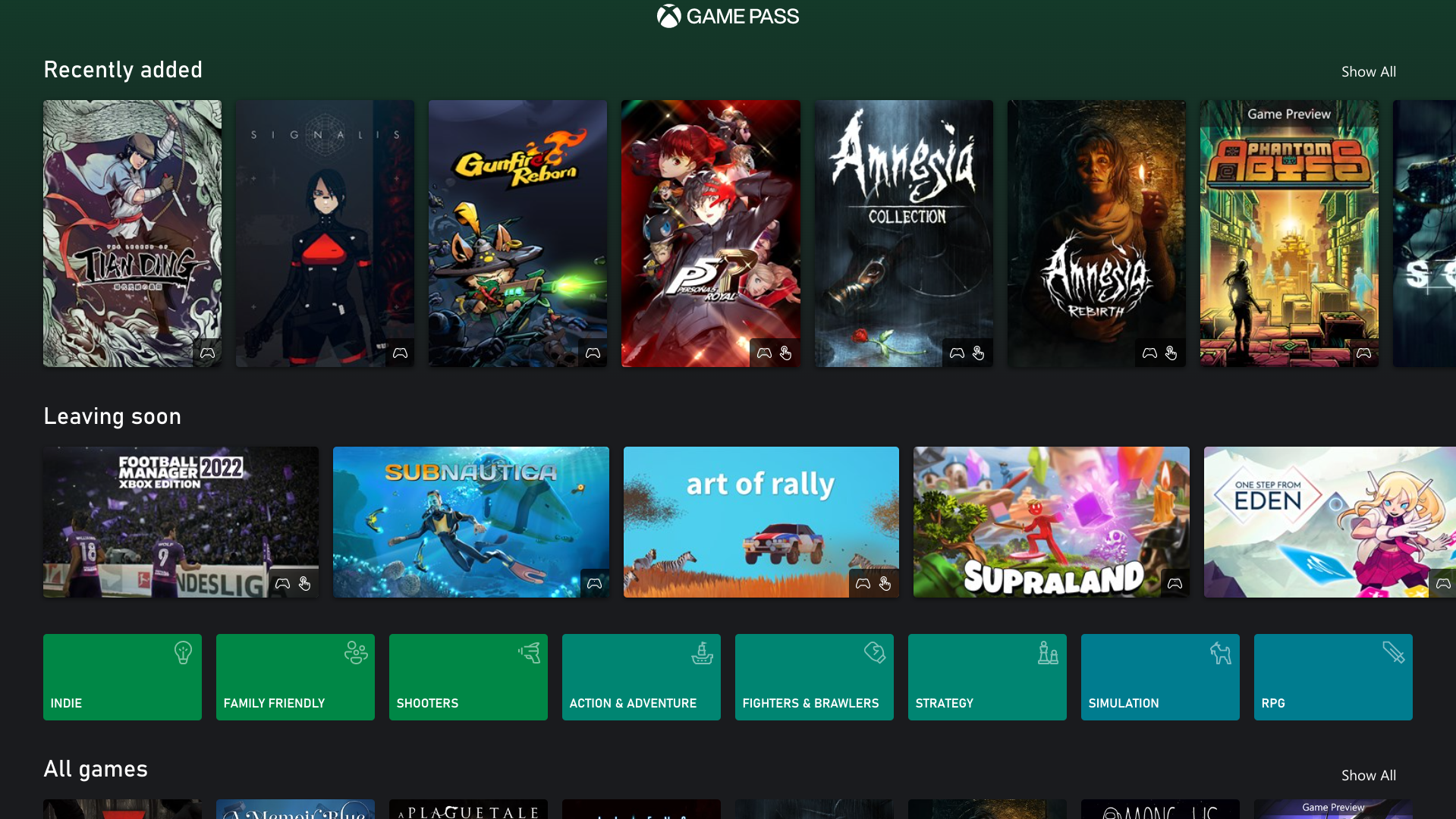 Xbox Cloud Gaming added