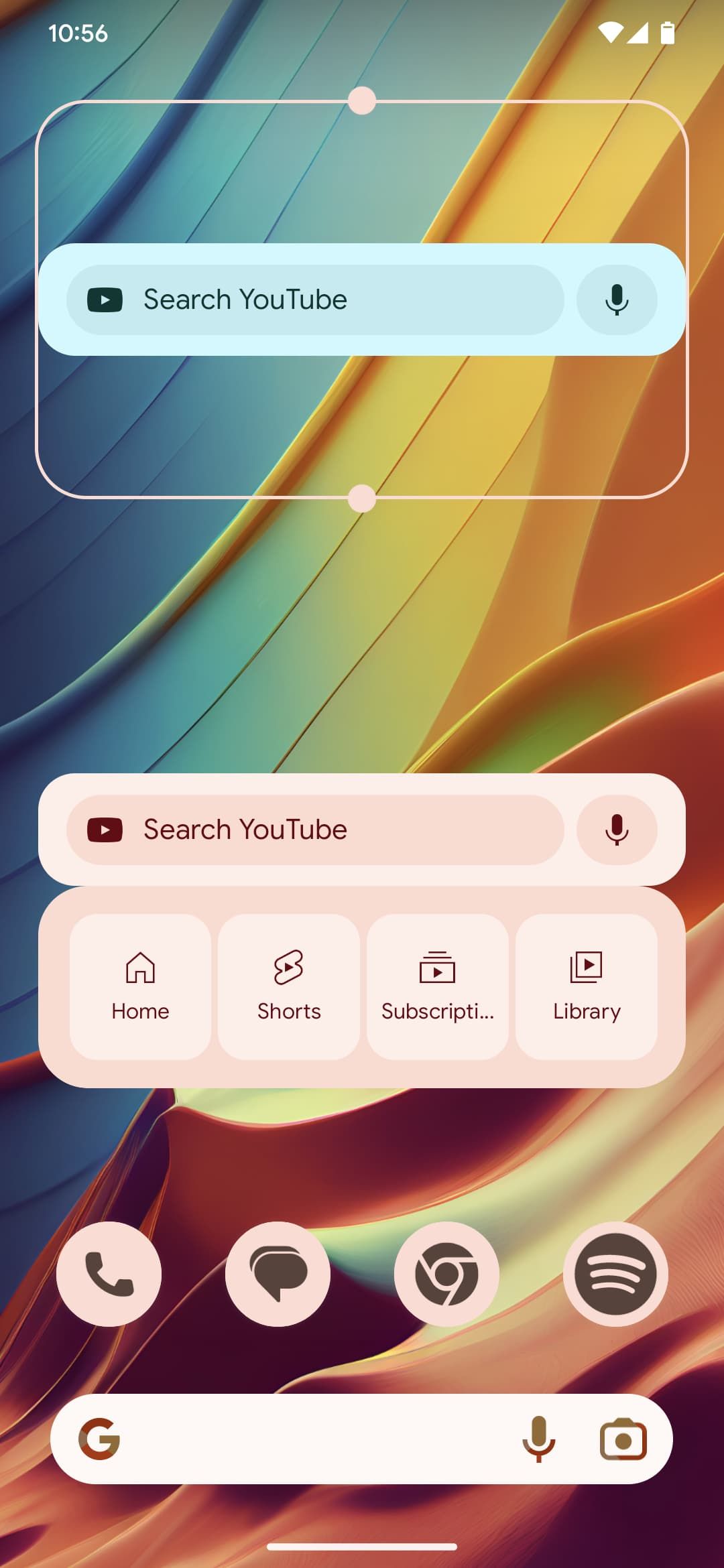 YouTube for Android widgets 2