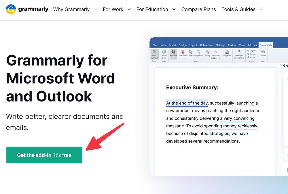 grammarly for office 365