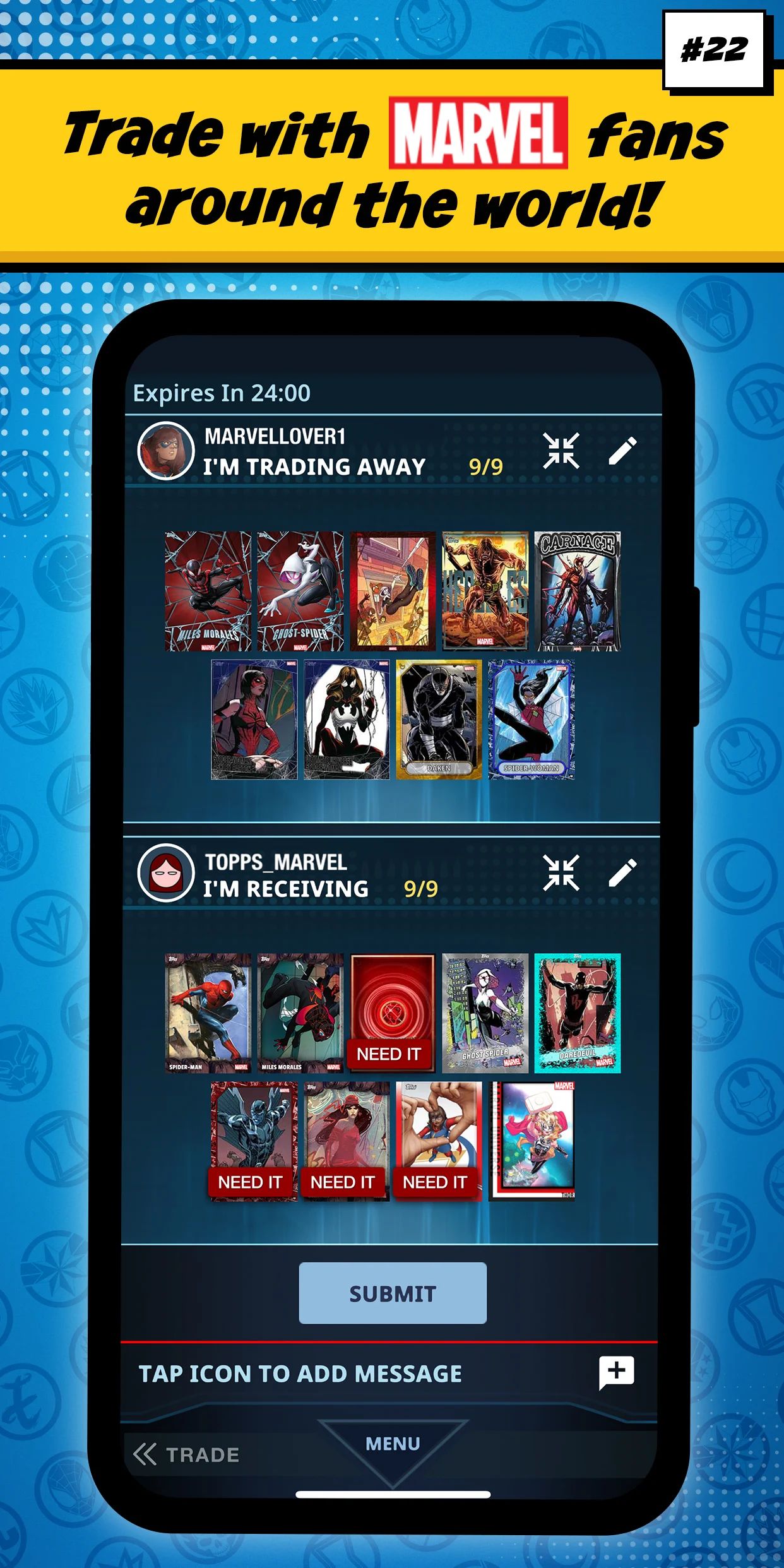 best marvel games android marvel collect by tops trade with fun around the world