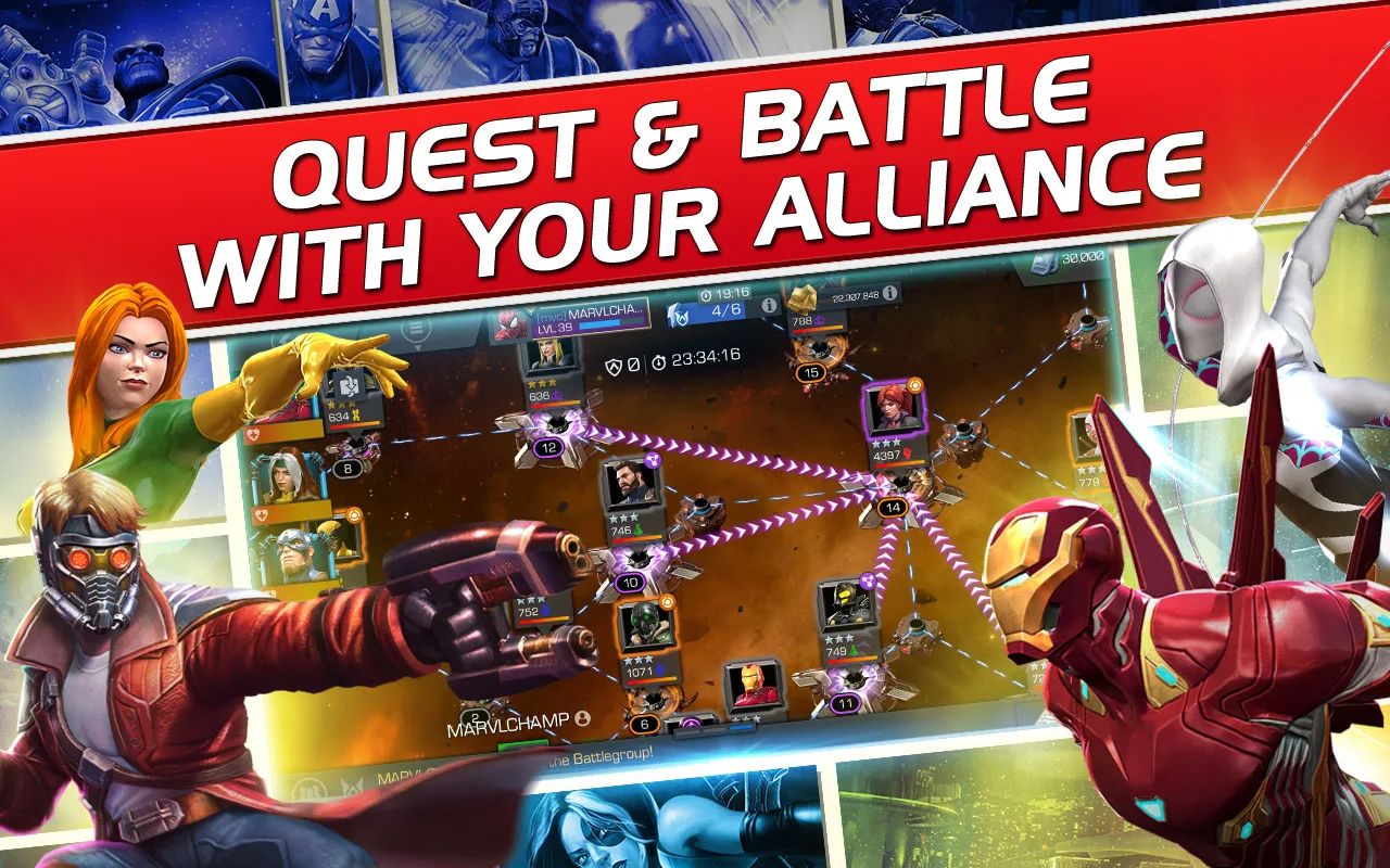 best marvel games android marvel contest of champions quest and battle with your alliance