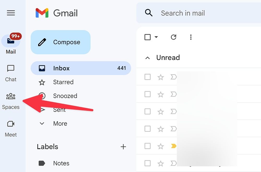 Ruang Terbuka di Gmail