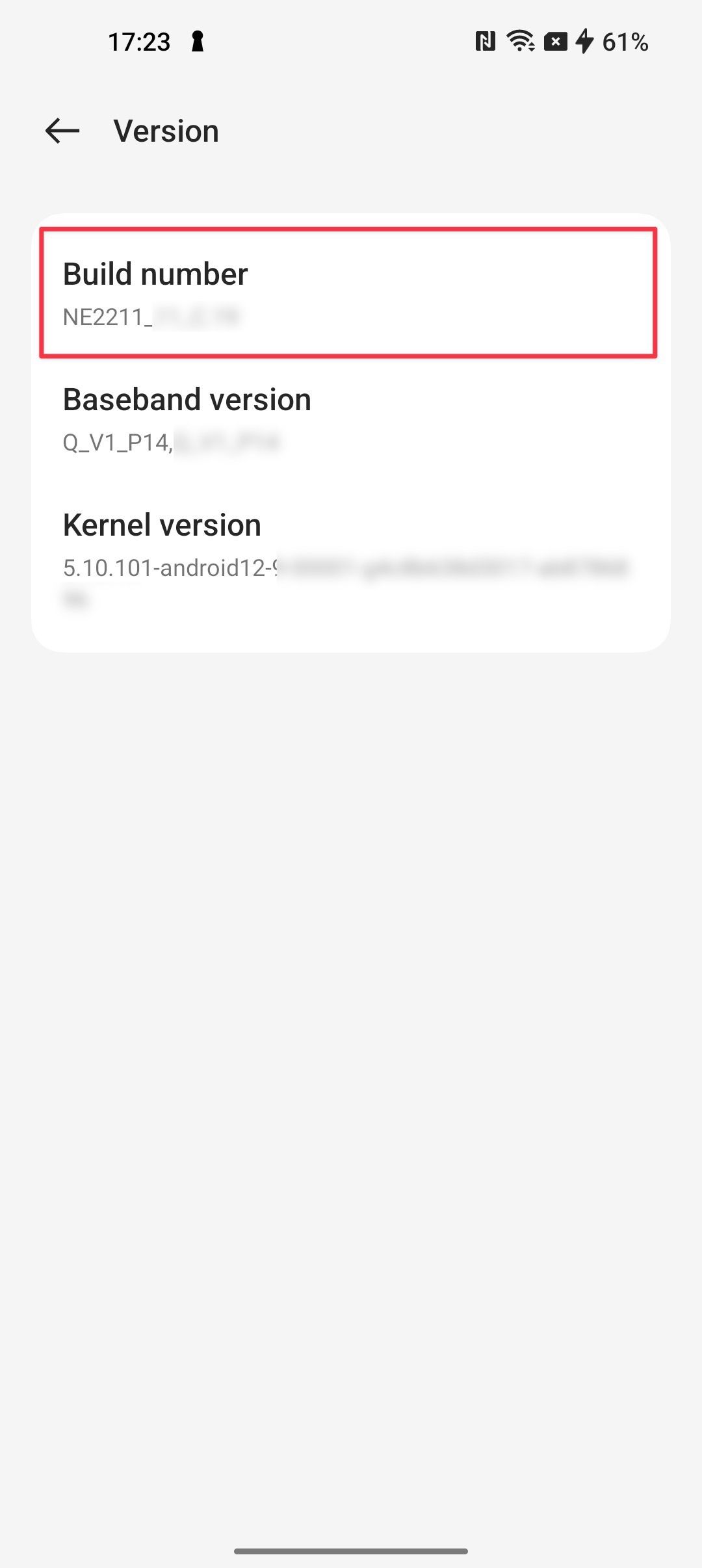 tap on Build Number - OnePlus