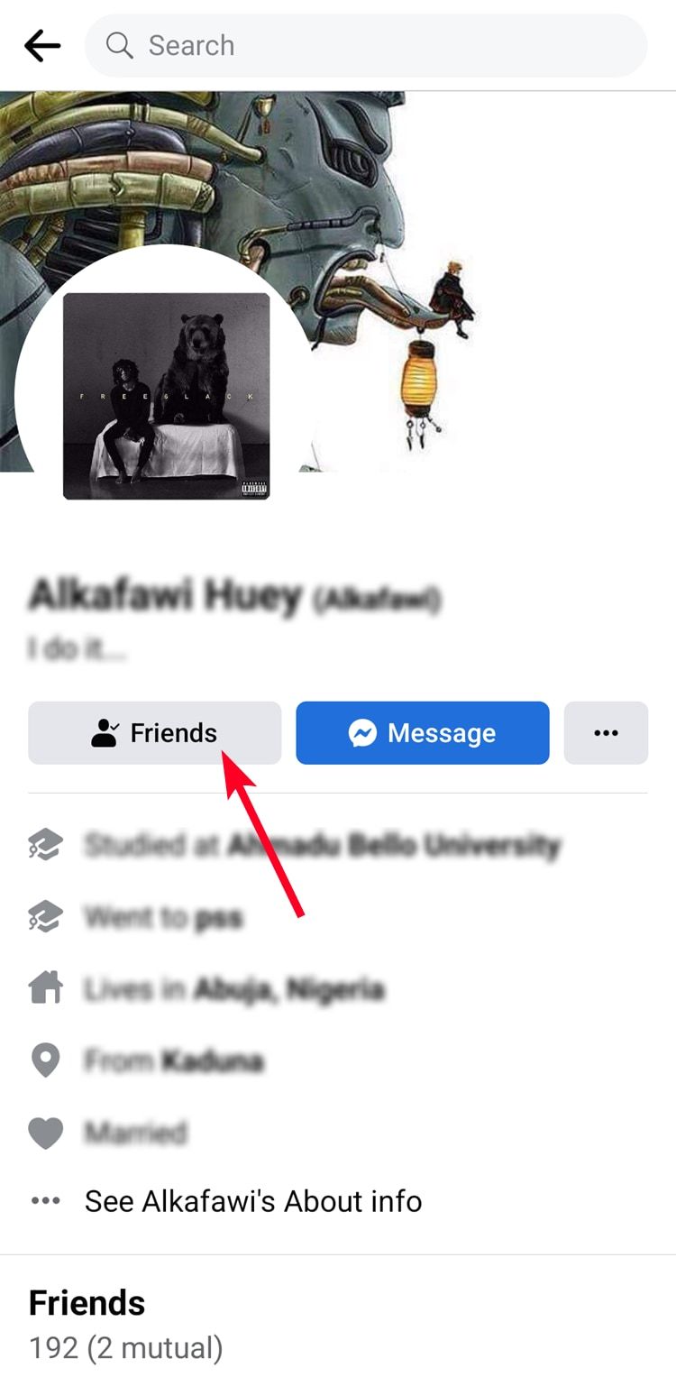 A Facebook profile