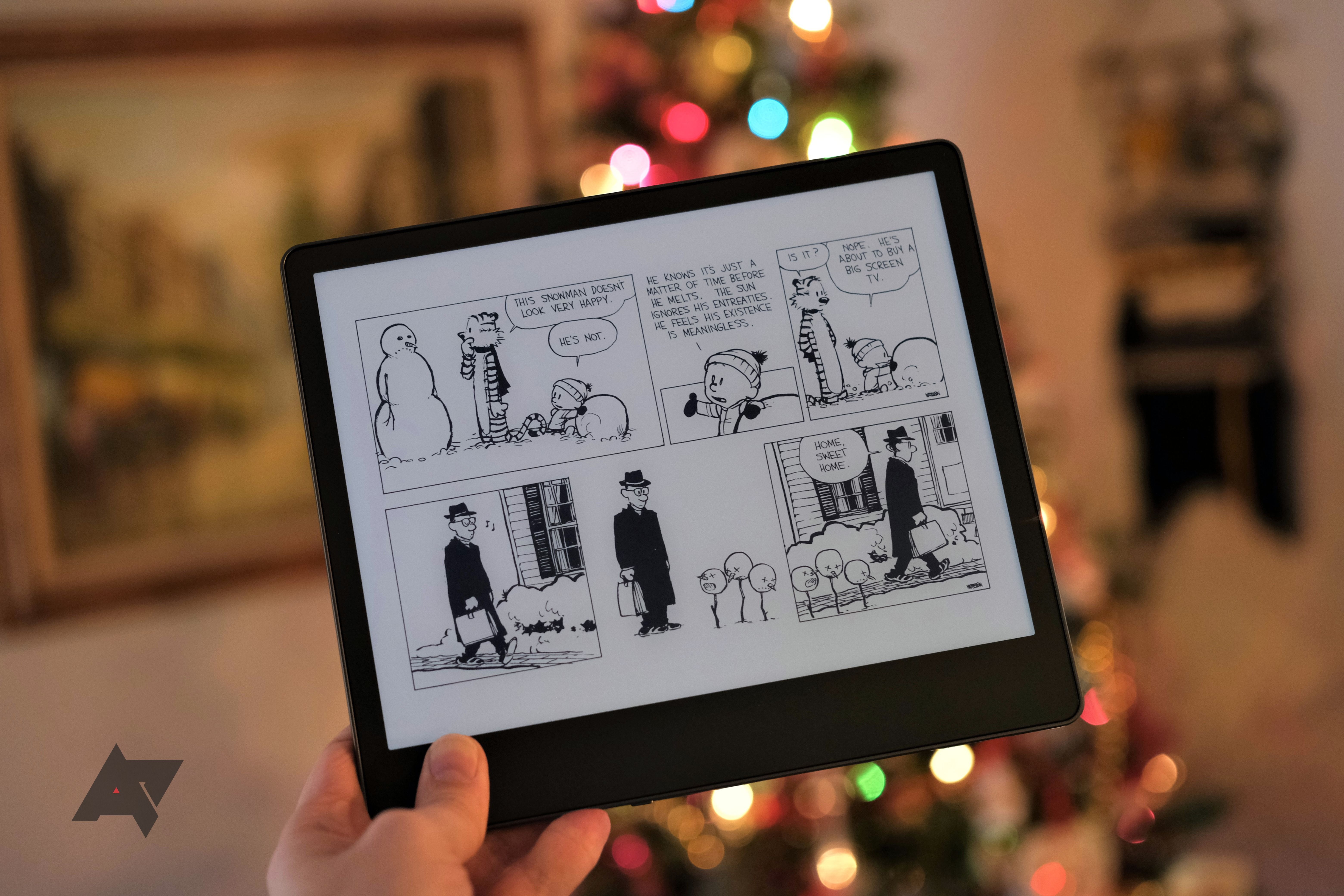 Amazon Kindle Scribe review calvin christmas