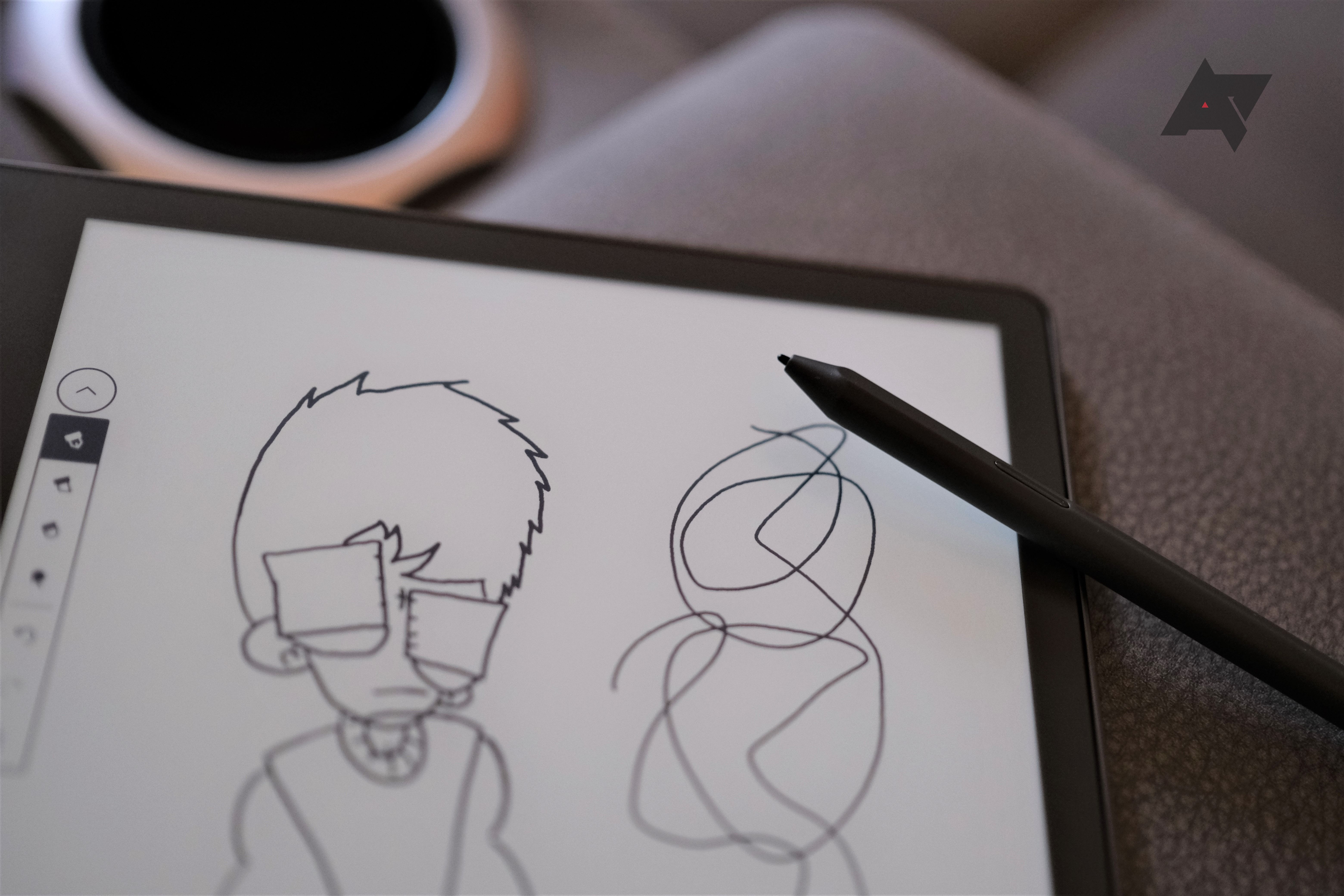 Amazon Kindle Scribe review drawing with pen