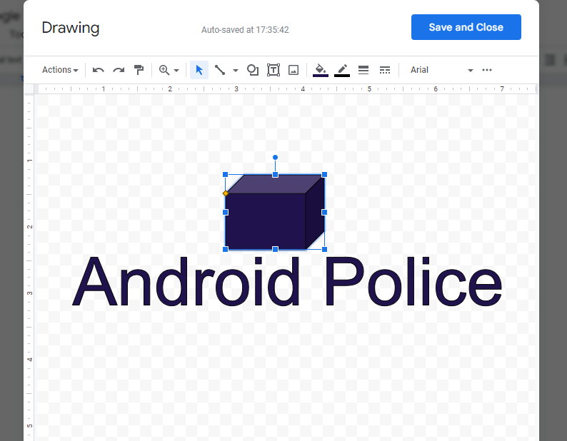 Google Docs drawing tool
