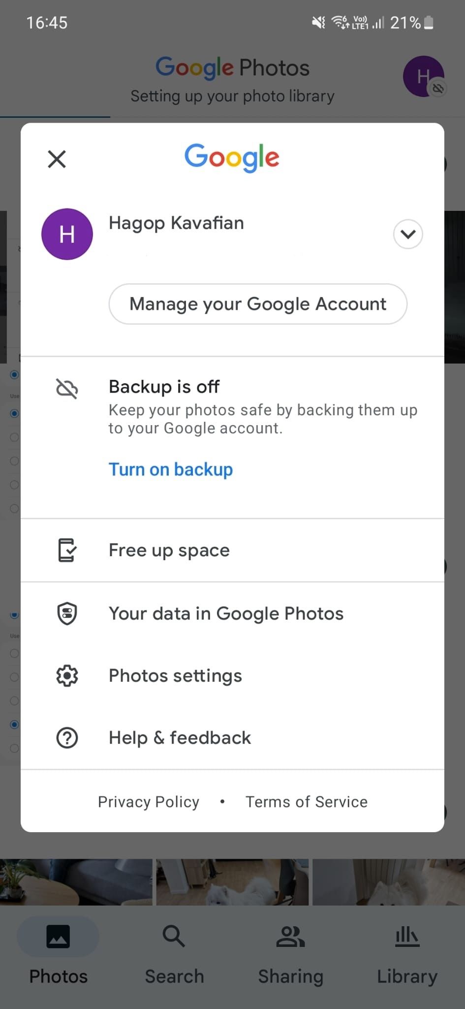Google Photos Backup 1