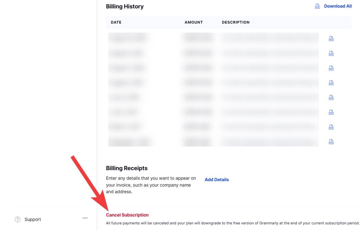 How to cancel your Grammarly subscription