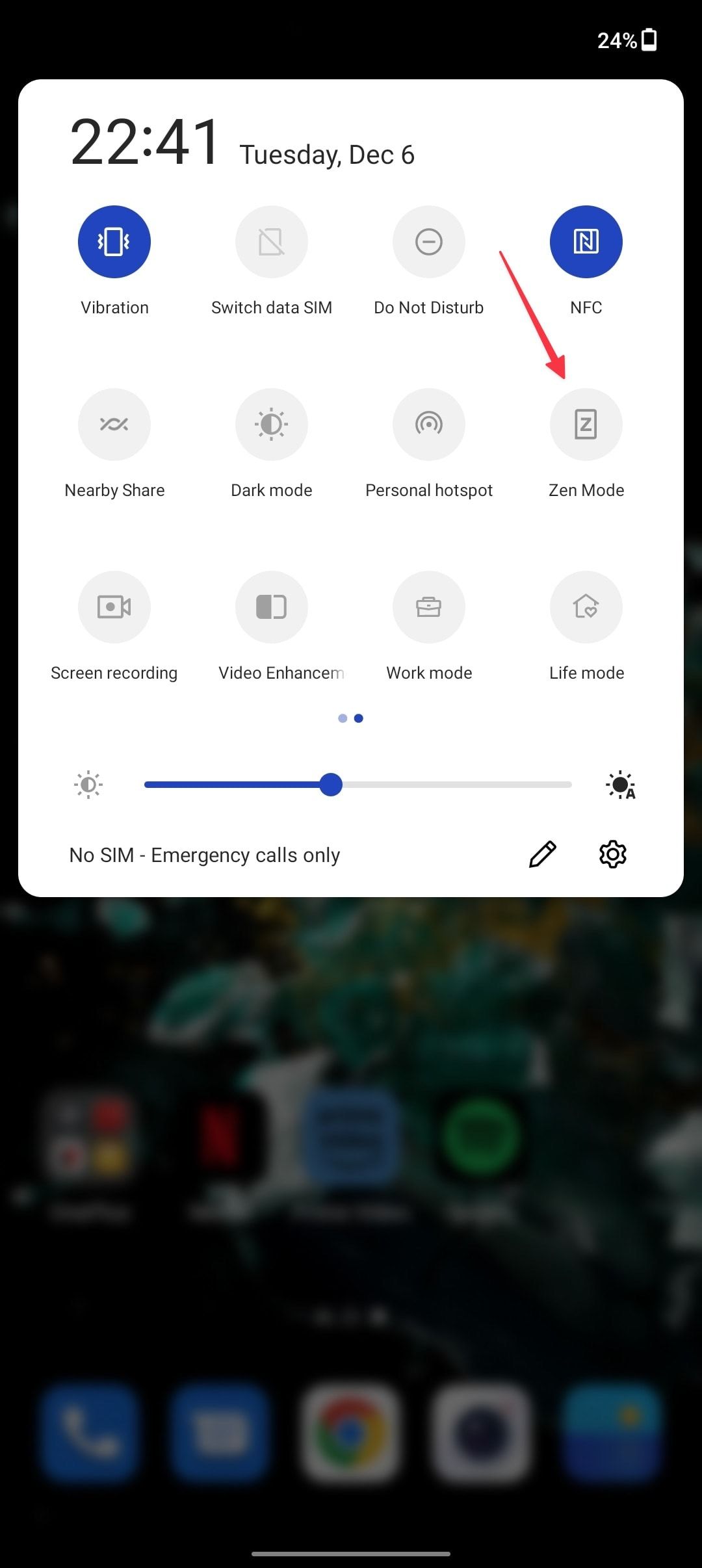 Quick settings switch OnePlus 3