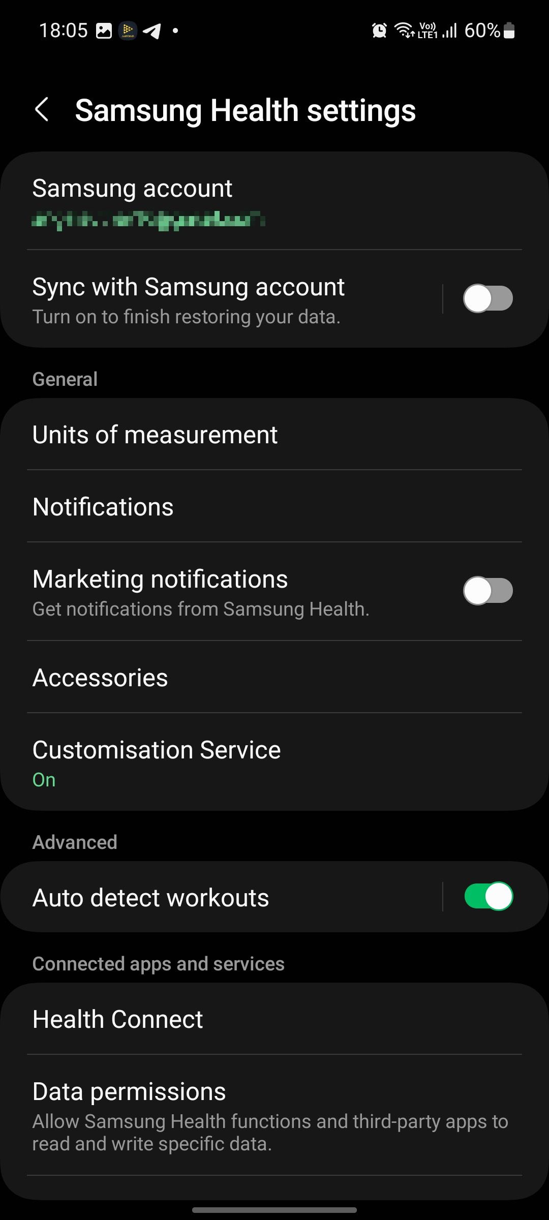 Samsung-Health-settings