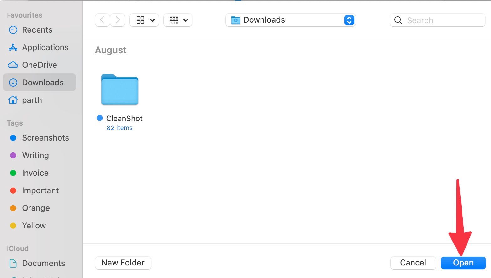 select mac folders on Google Drive