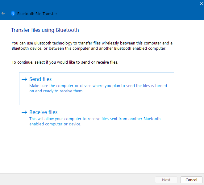 Bluetooth Send File How to transfer photos from Android to a computer