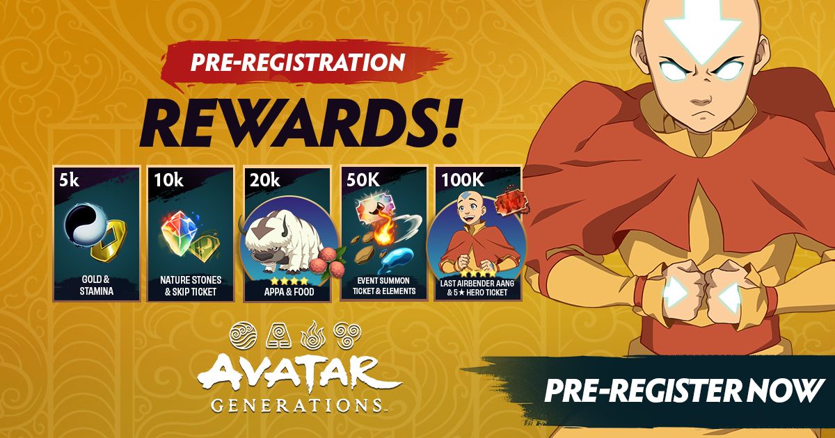 Avatar Generations pre-reg rewards