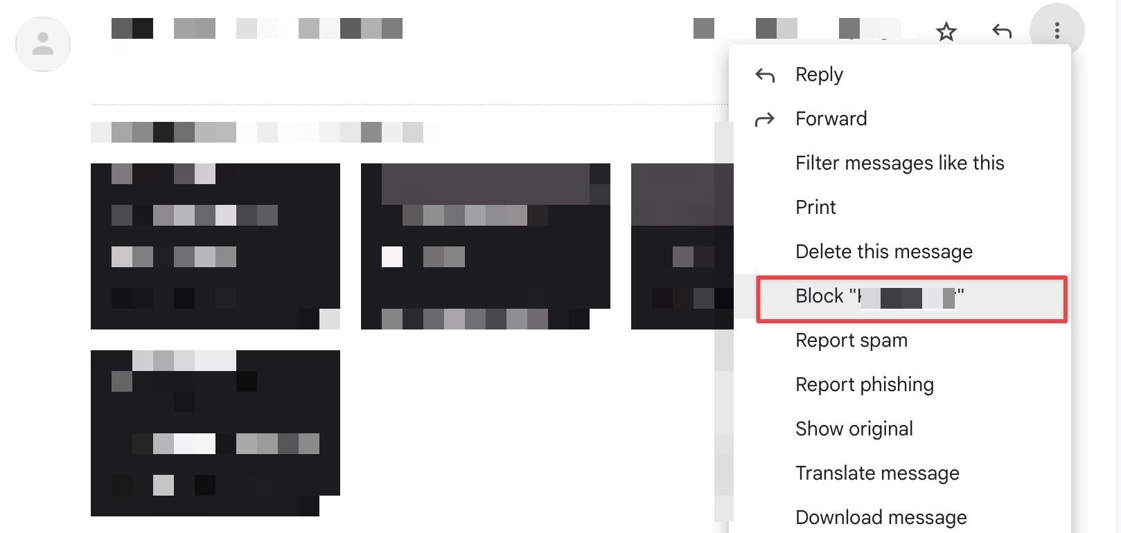 Blokir pengirim yang mengganggu di Gmail 2