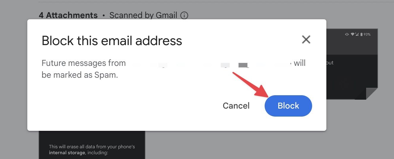 Blokir pengirim yang mengganggu di Gmail 3