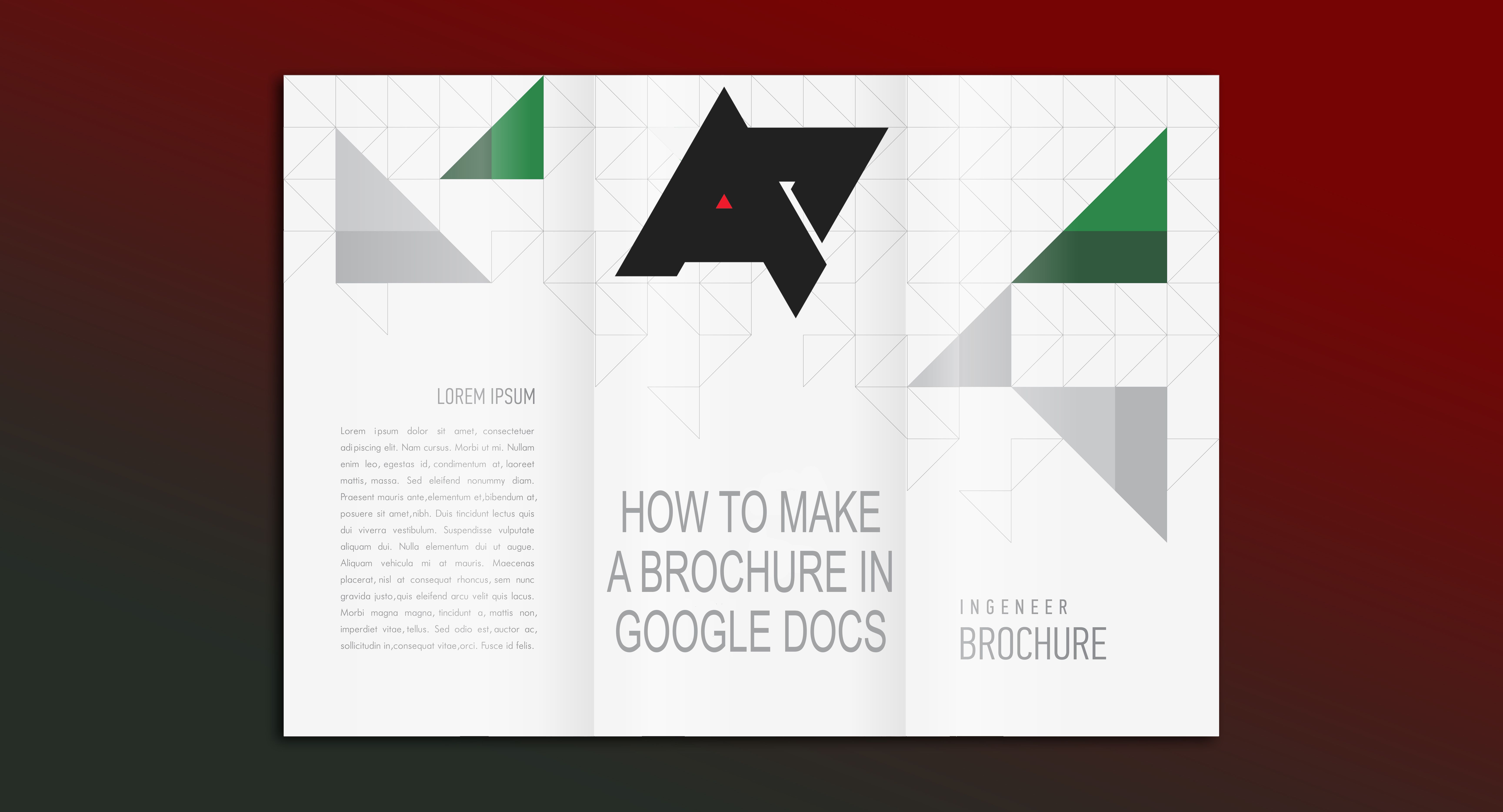 An example of a brochure created in Google Docs