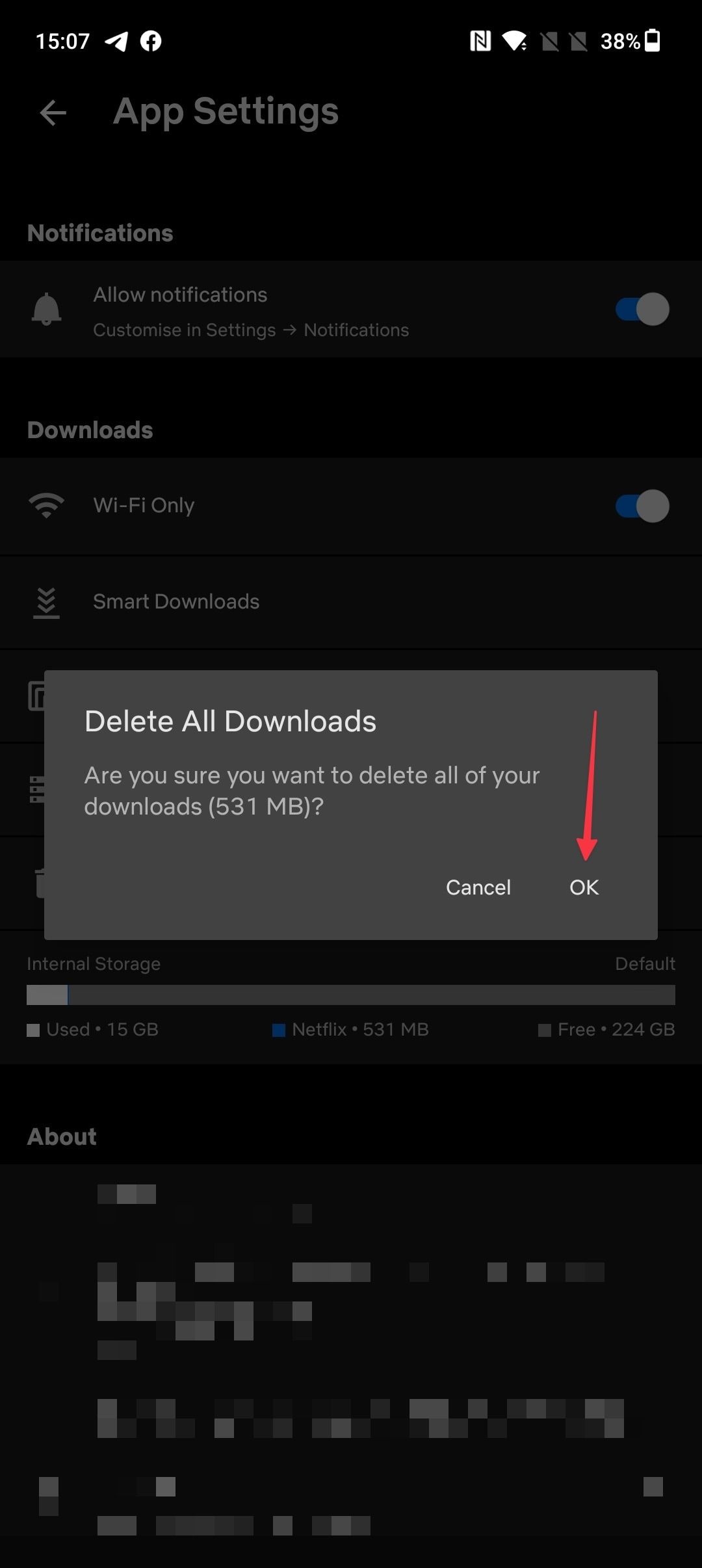 delete downloaded movies on Netflix 7