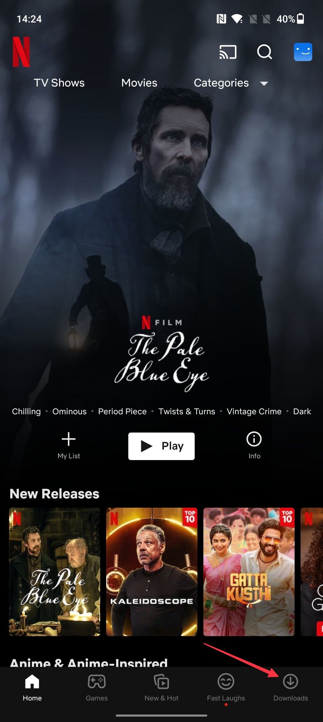 Download movies from Netflix on Android 6