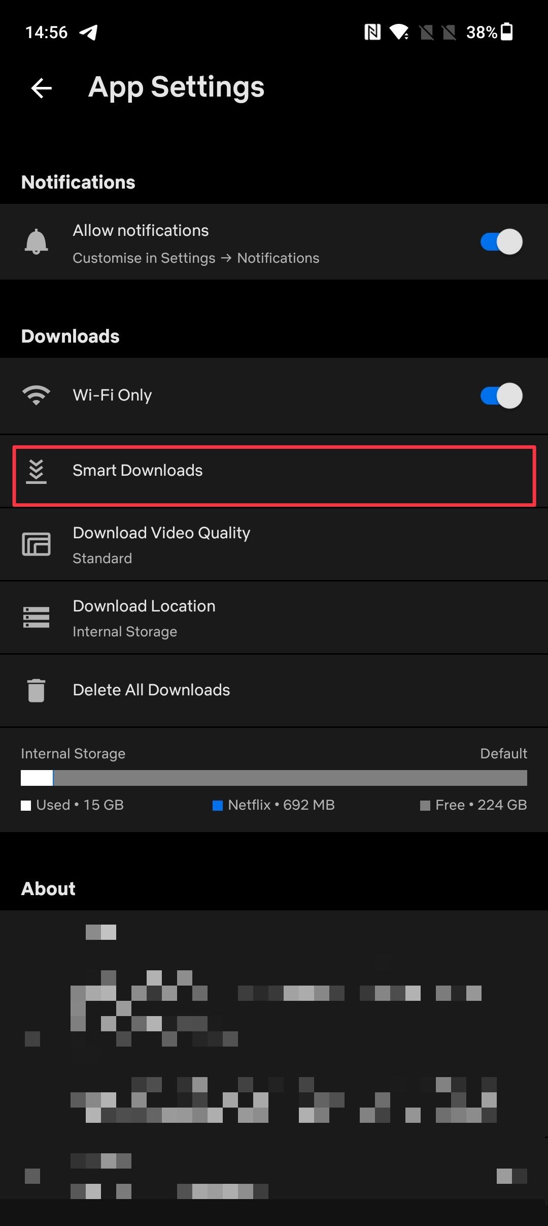 enable Smart Downloads on Netflix 1