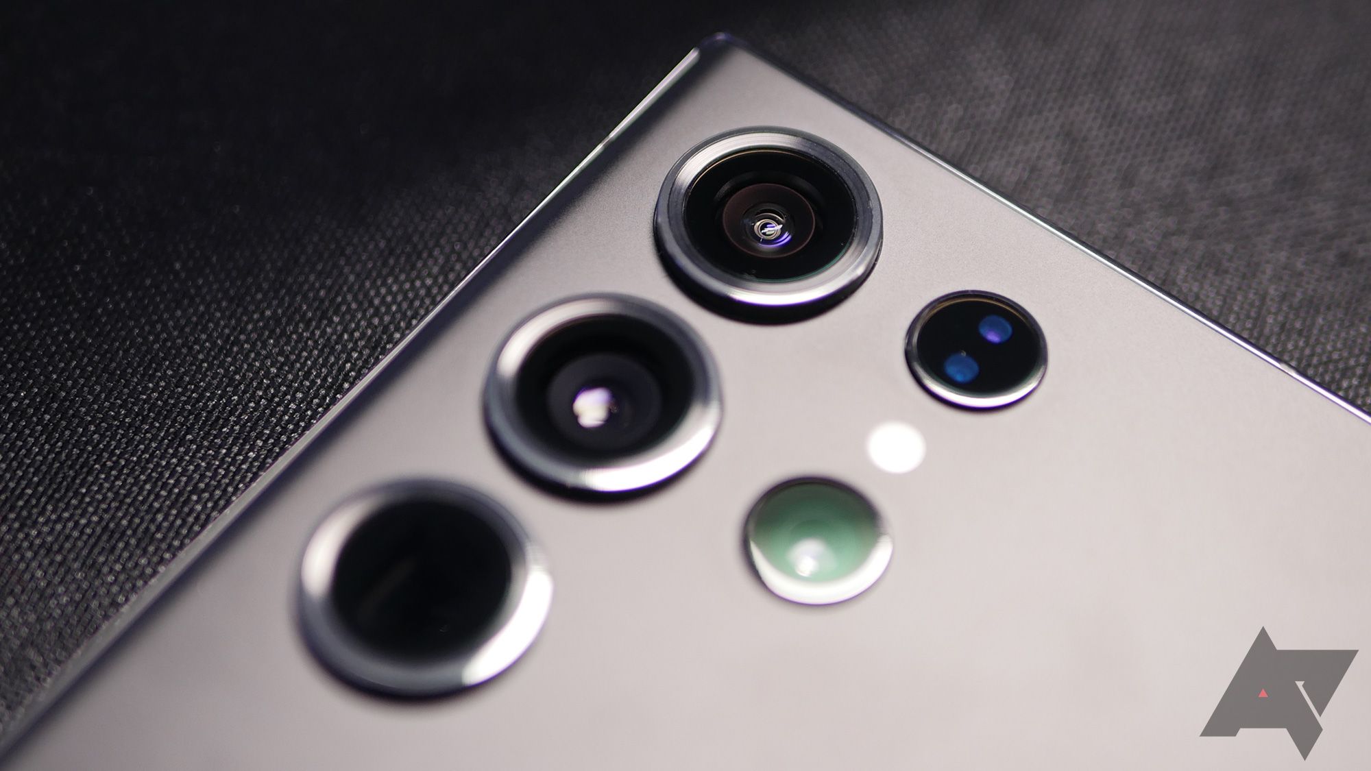 The Samsung Galaxy S23 Ultra's rear cameras. 