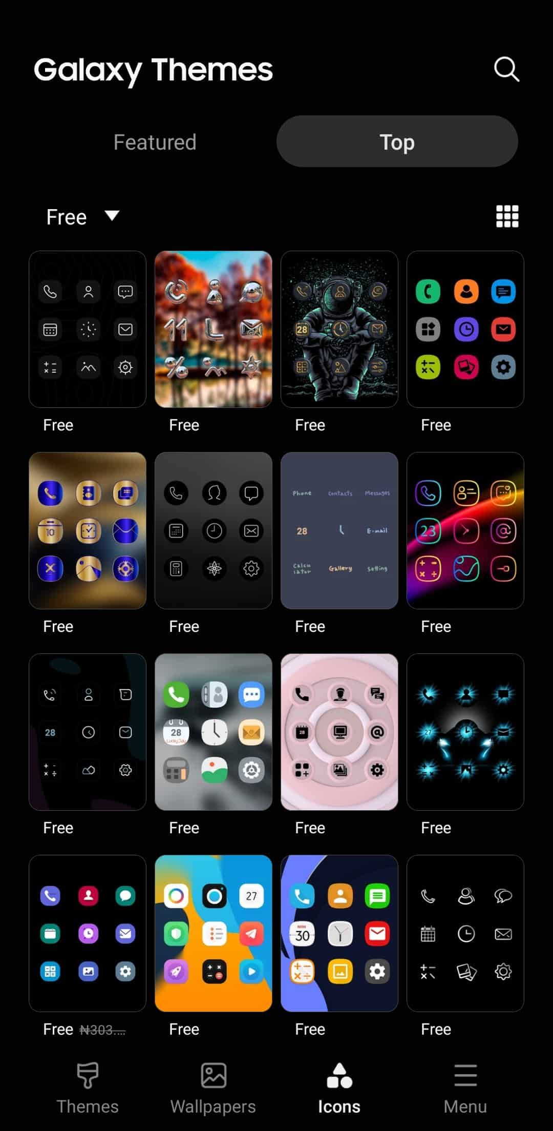 Galaxy Themes icon-packs