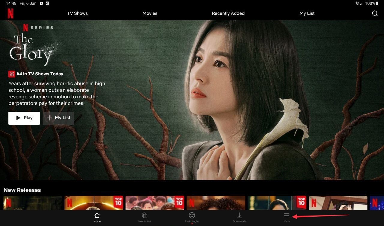 Netflix download quality on your Android tablet 1