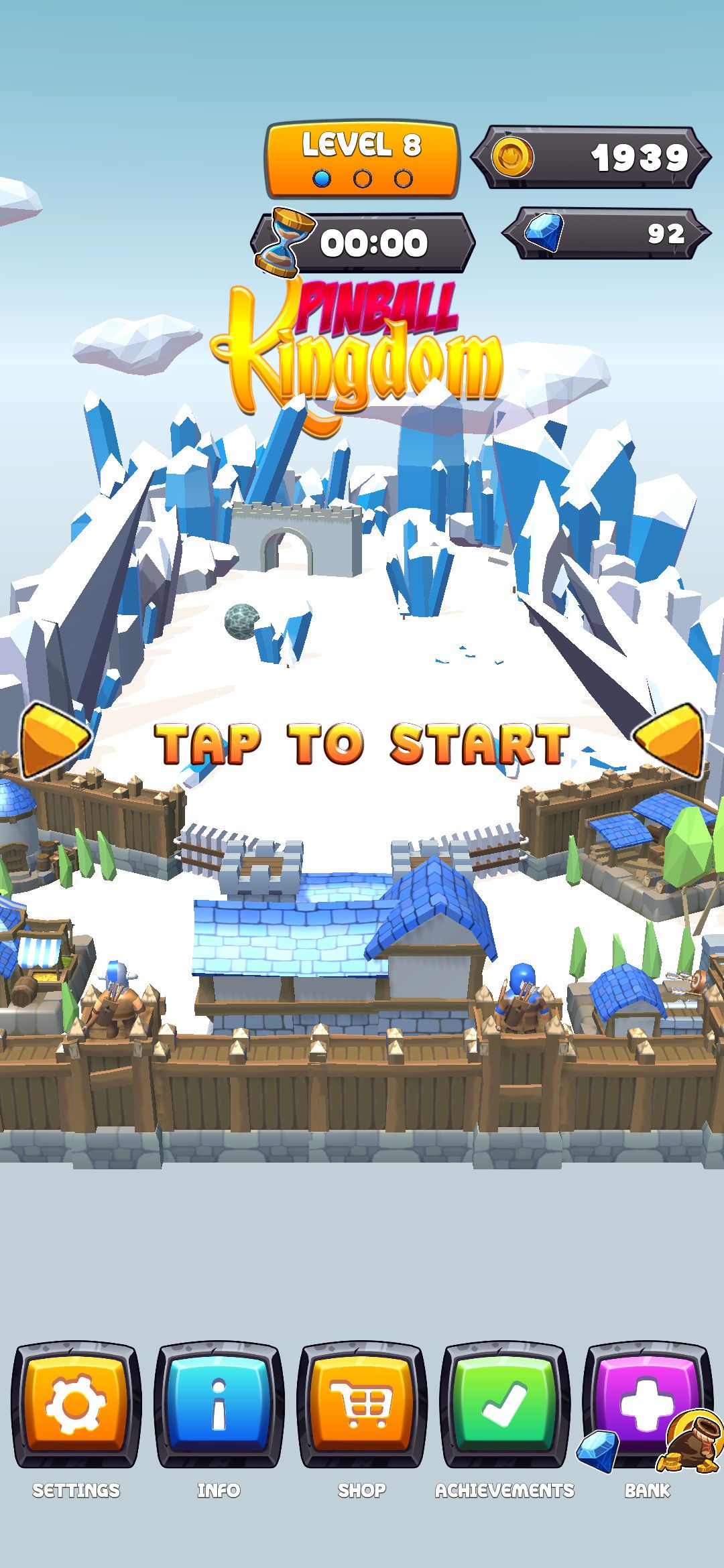 Pinball Kingdom: Layar judul Tower Defense