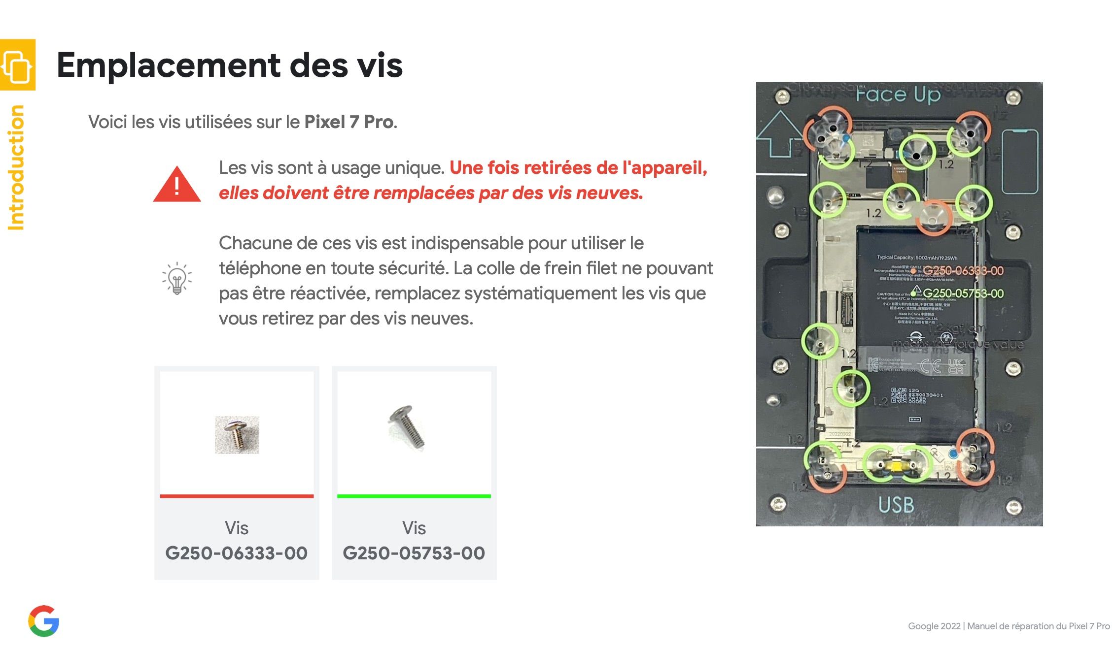 Pixel 7 Pro Repair Manual FR -1