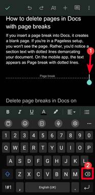 How To Delete Pages In Google Docs