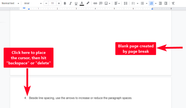 How To Delete Pages In Google Docs