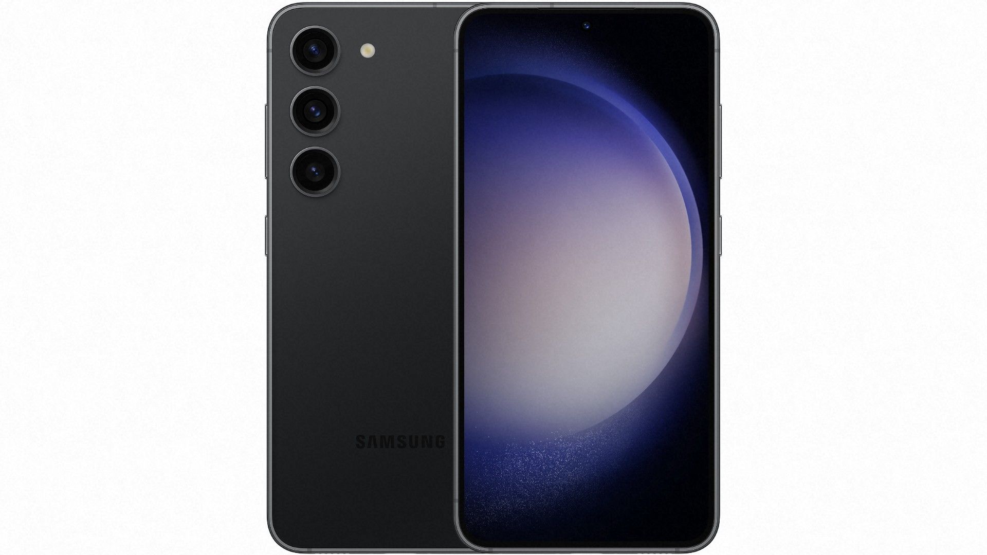 Samsung Galaxy S23 dalam warna Hitam