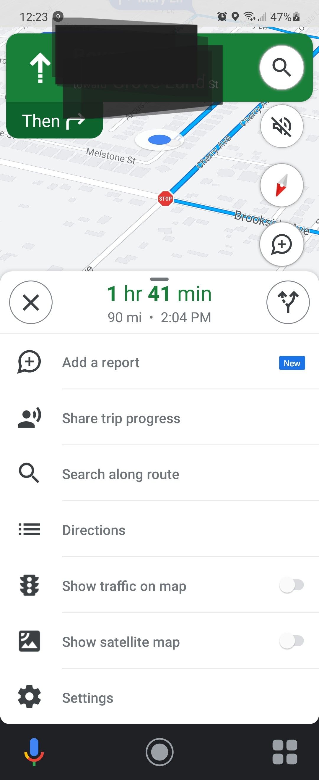 Here's the first step to sharing estimated arrival time on Google Maps 