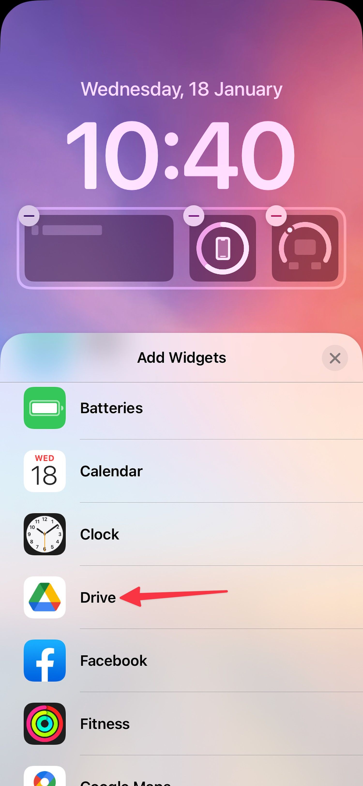 Select Google Drive.