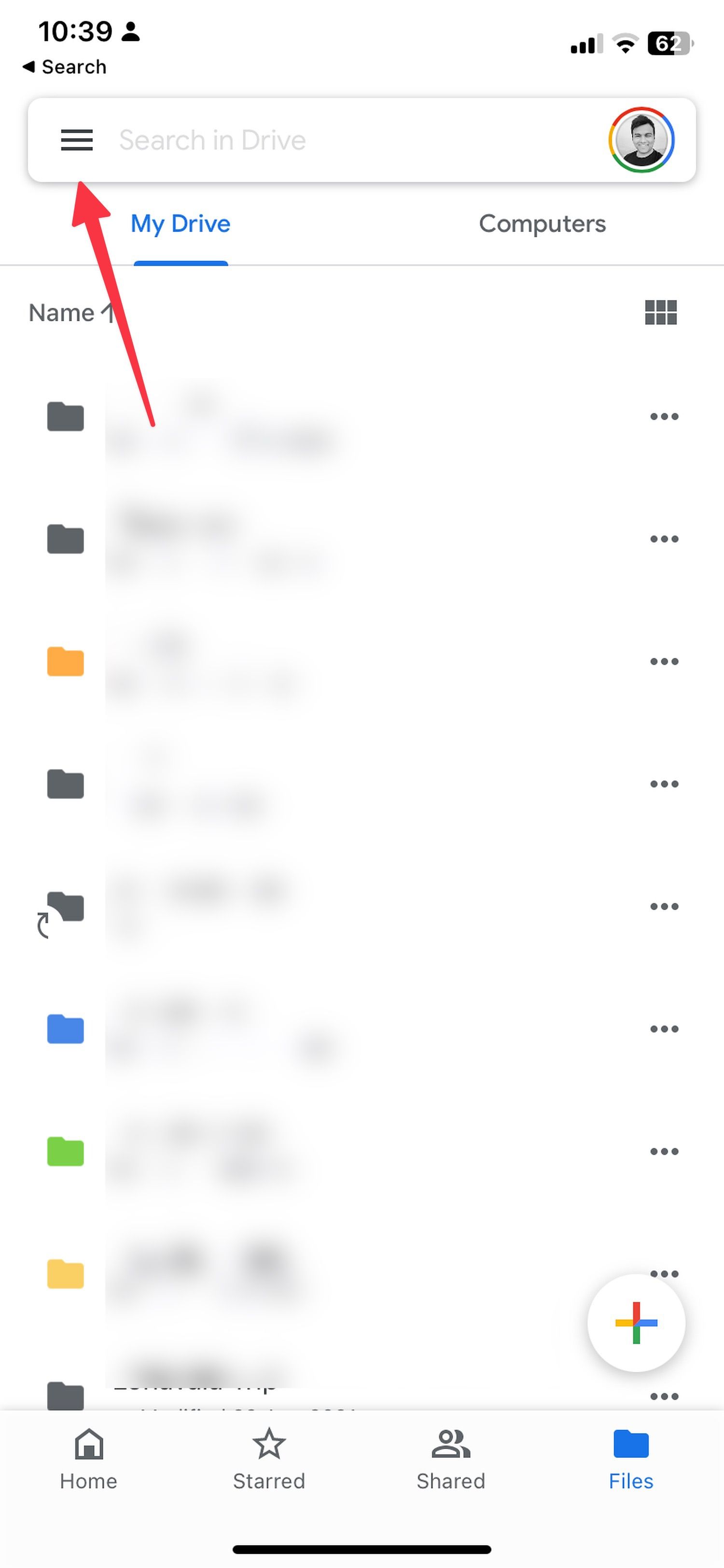 how to set google drive as default on iphone