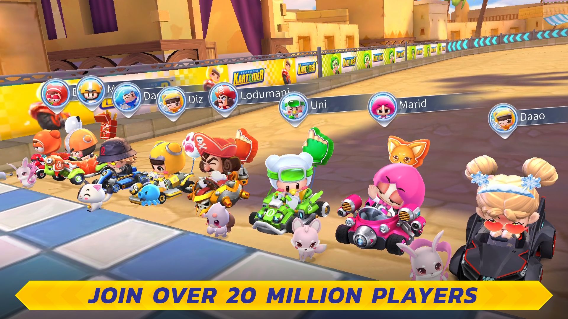 android-mario-kart-games-kartrider-rush-plus-junte-mais-de-vinte-milhões-de-jogadores