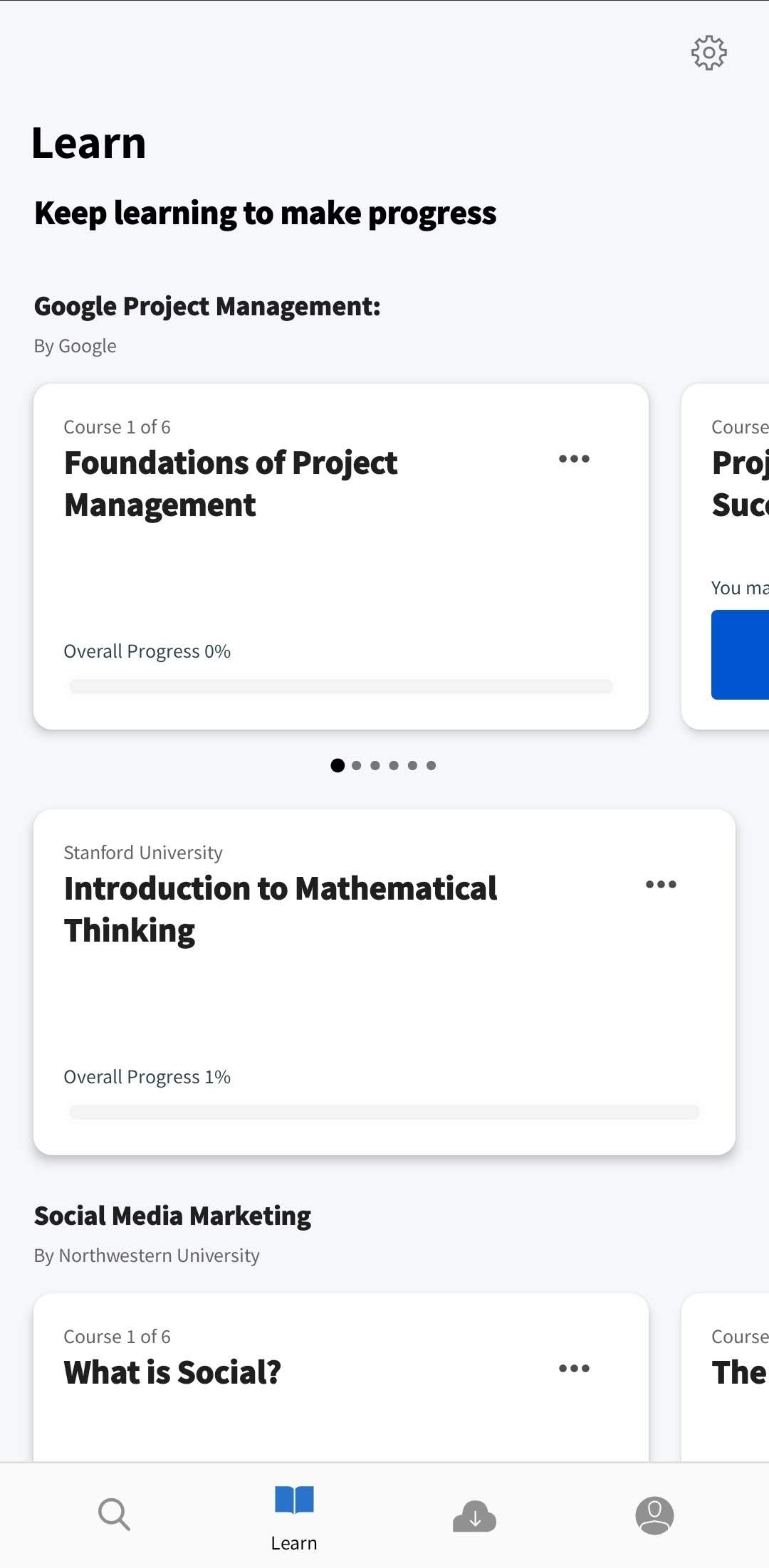 Android Education App - Coursera