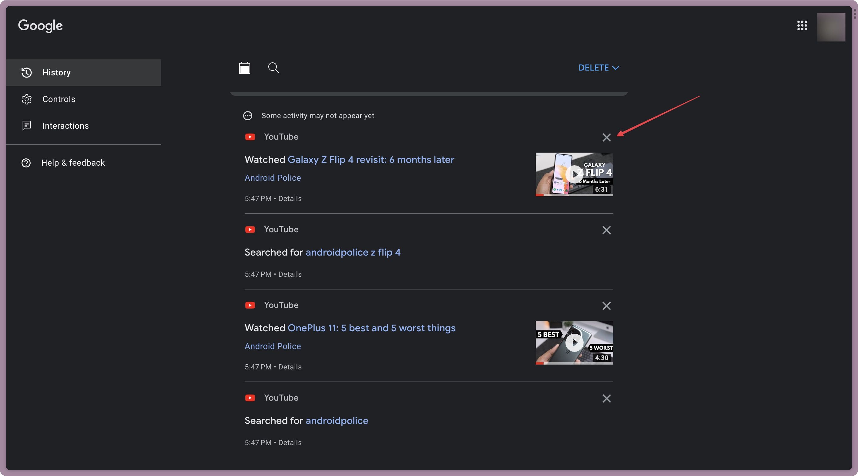 How to delete your YouTube search and watch histories on any device