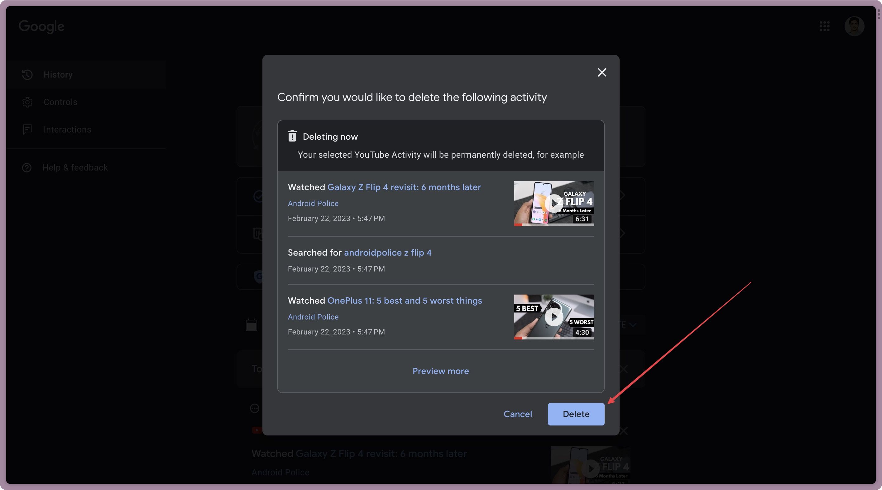 How to delete your YouTube search and watch histories on any device